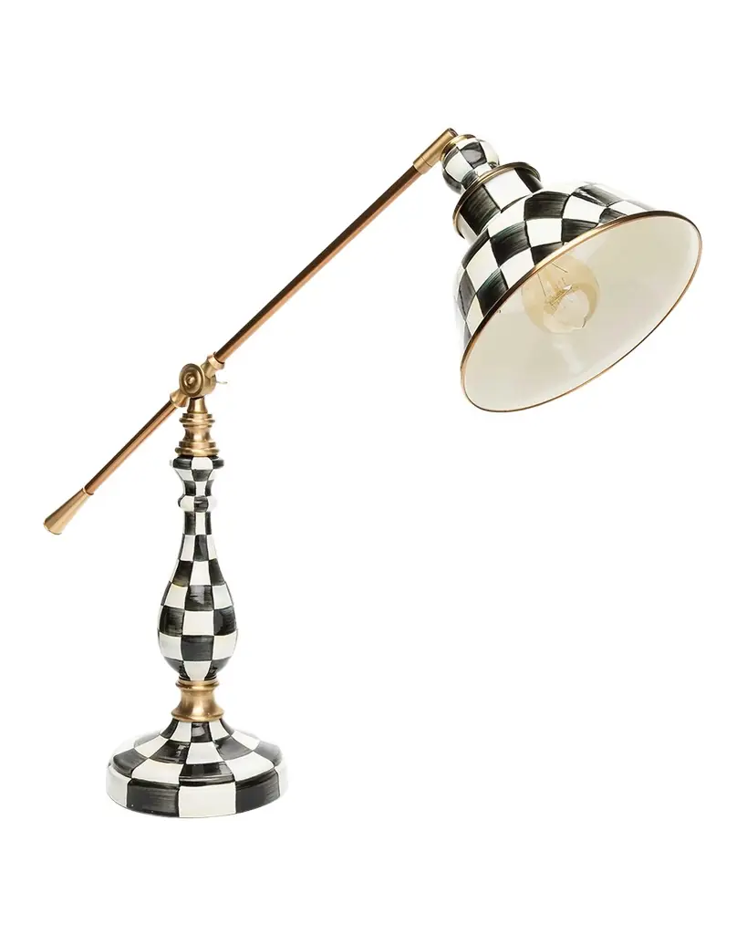 MacKenzie-Childs Courtly Check 22" Reading Table Lamp