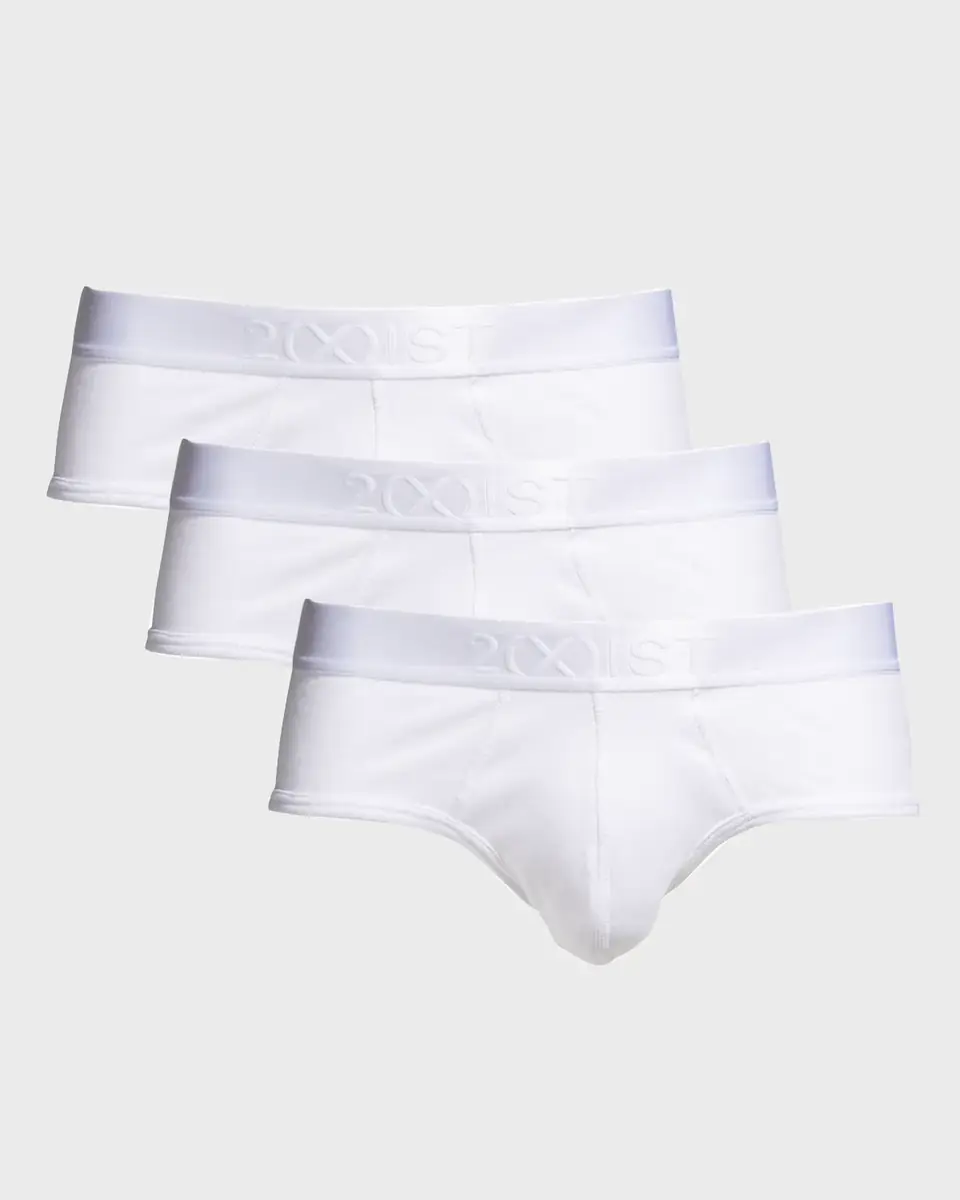 2XIST Men's 3-Pack Pima Cotton Contour Pouch Briefs | Thumbnail 2
