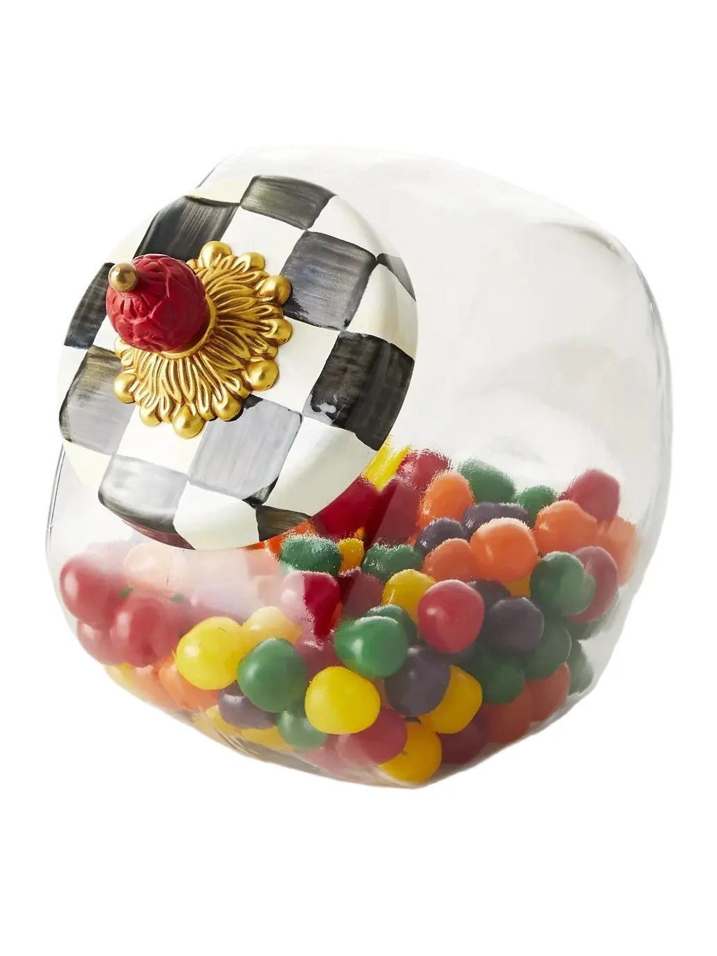 MacKenzie-Childs Sweets Jar with Courtly Check Lid