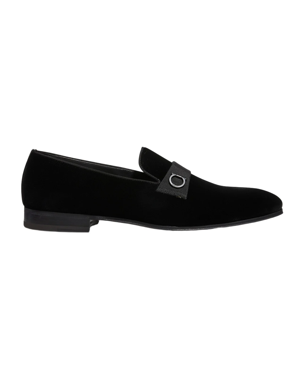 Ferragamo Men's Lapo Velvet Loafers