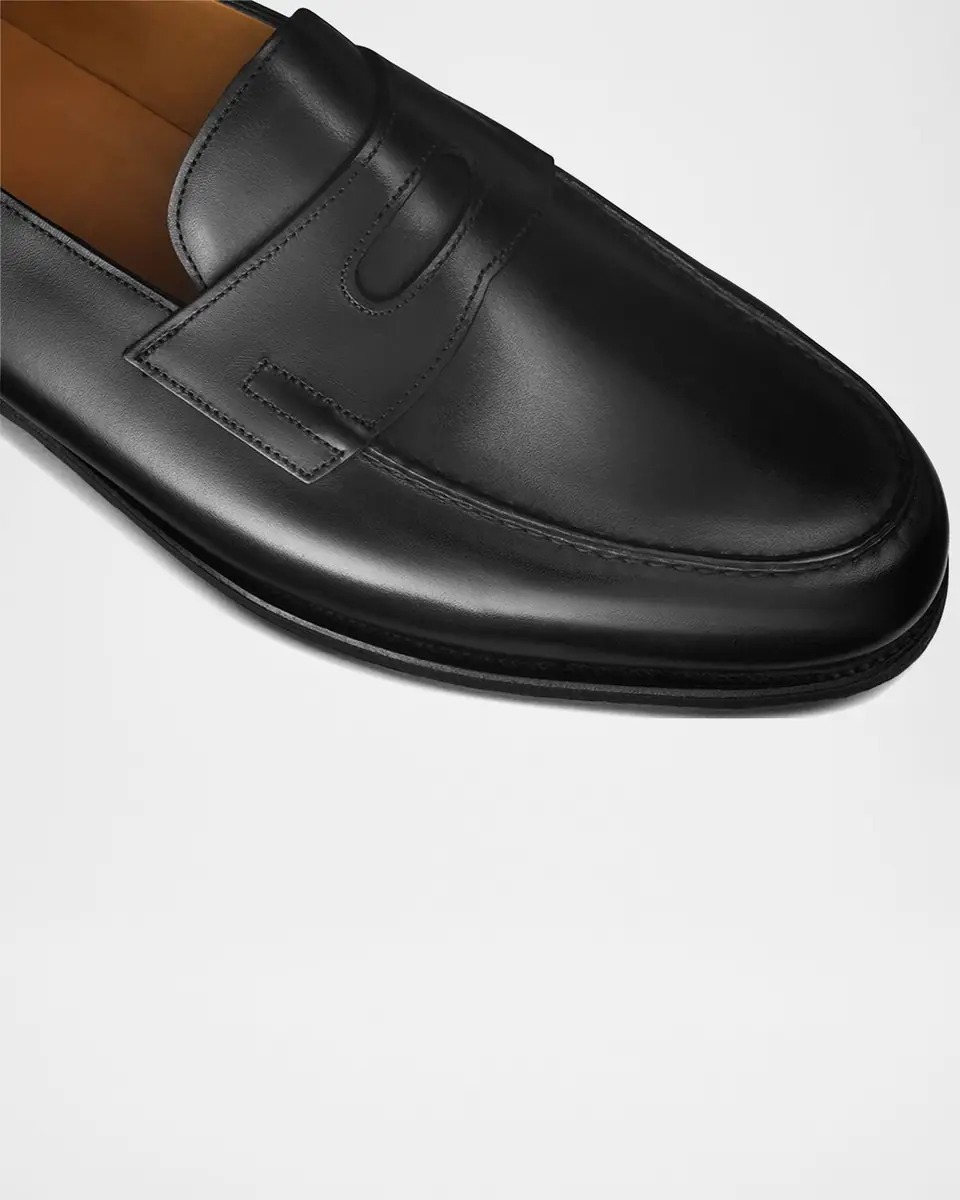 John Lobb Men's Iconic Leather Penny Loafers | Thumbnail 2 John Lobb Men's Iconic Leather Penny Loafers | Thumbnail 2