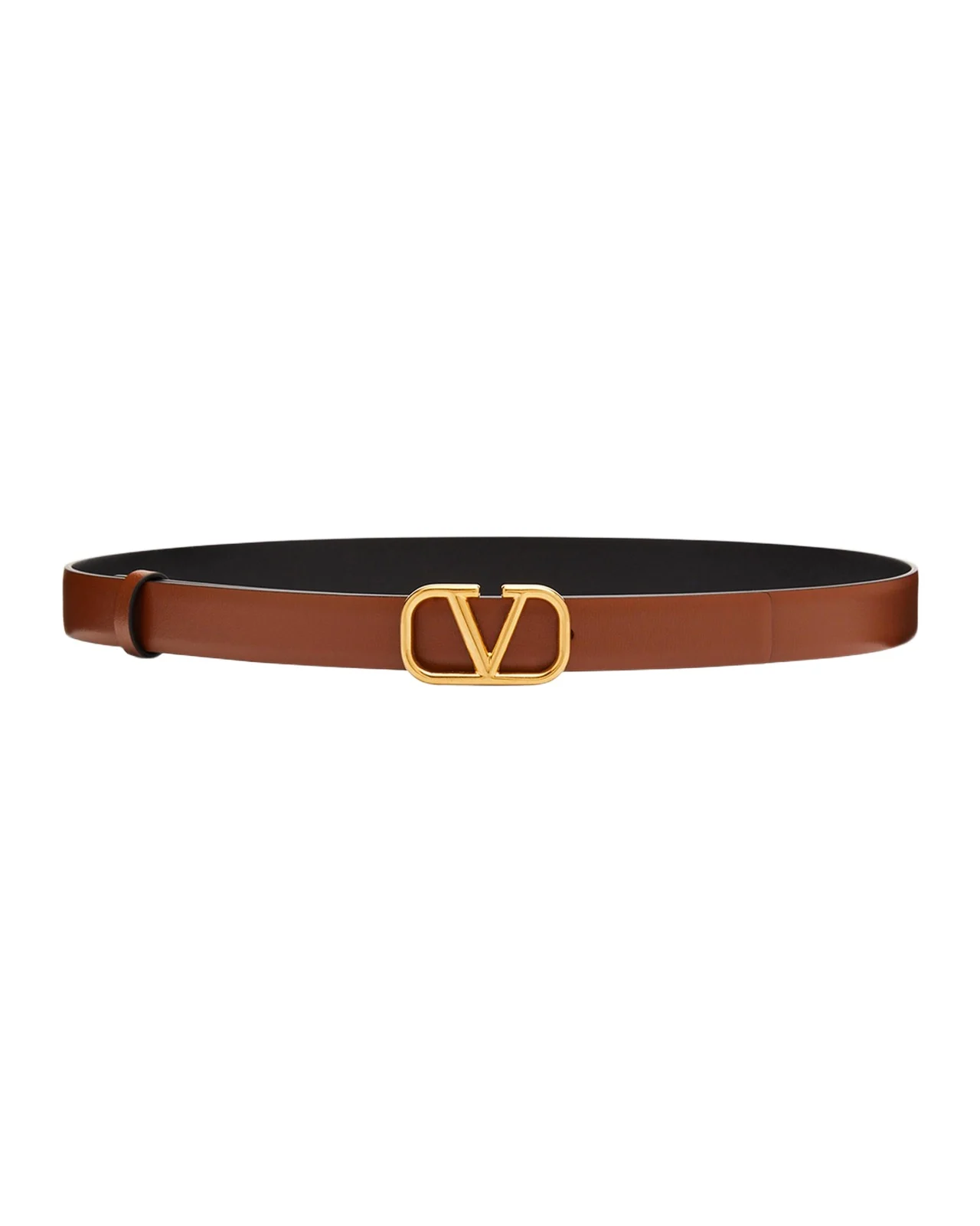 Valentino Garavani VLogo Leather Belt, 20mm