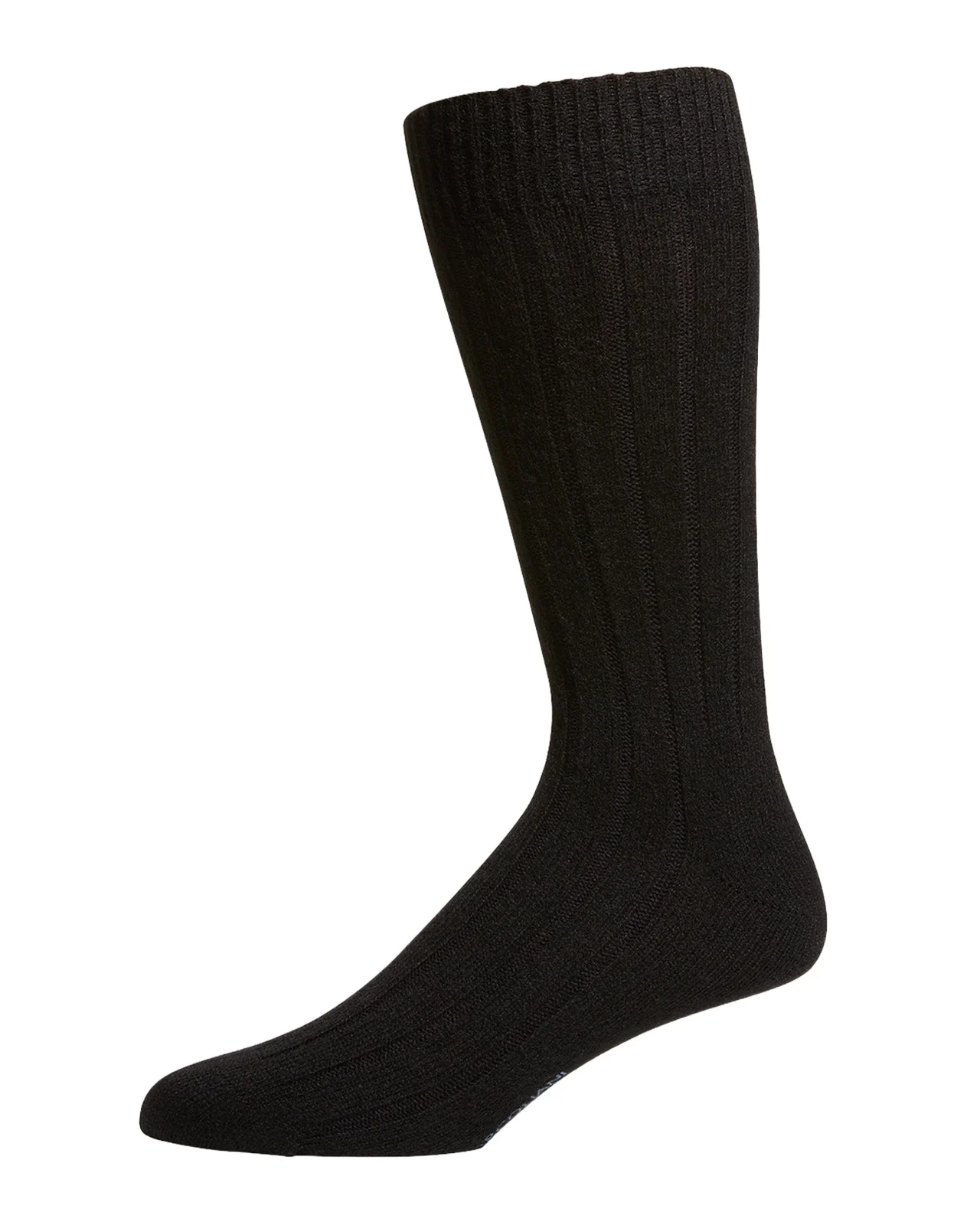 Marcoliani Men's Ribbed Cashmere Dress Socks