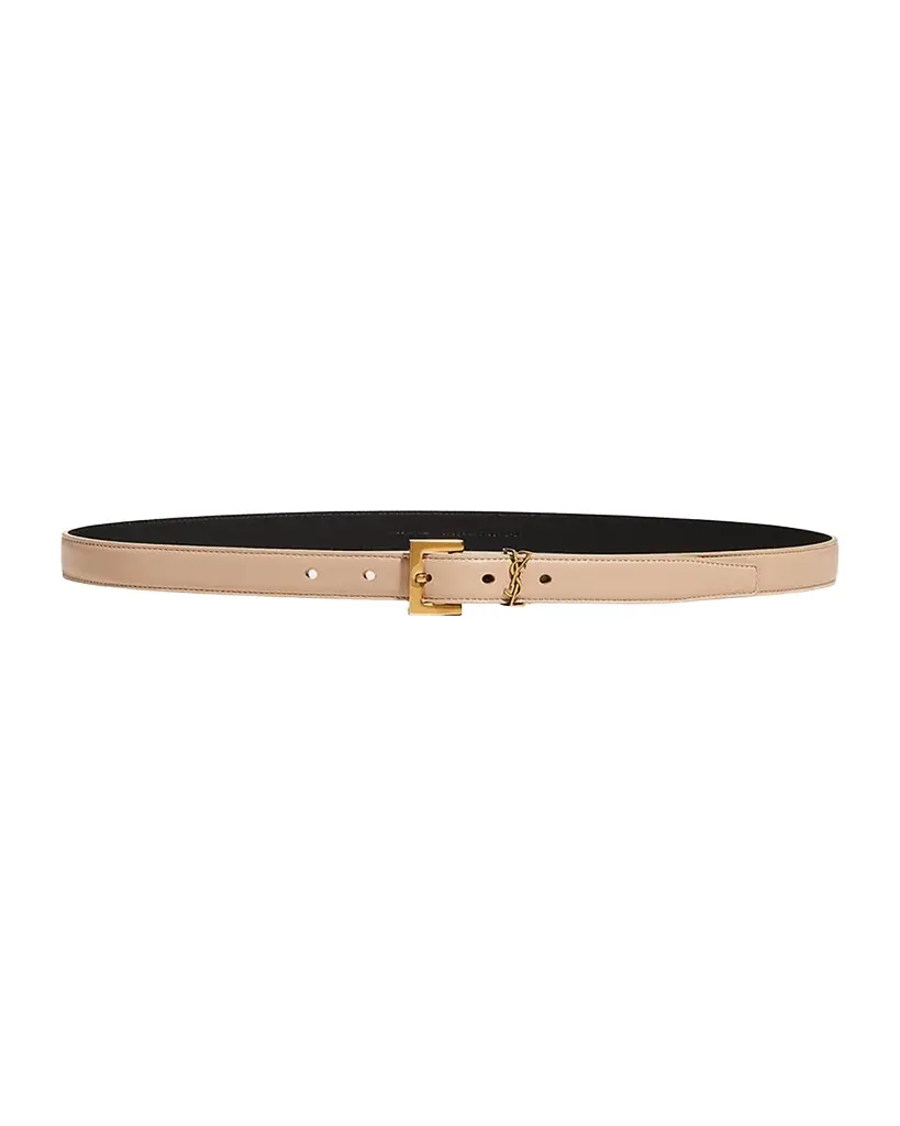 YSL Monogram Leather Belt YSL Monogram Leather Belt