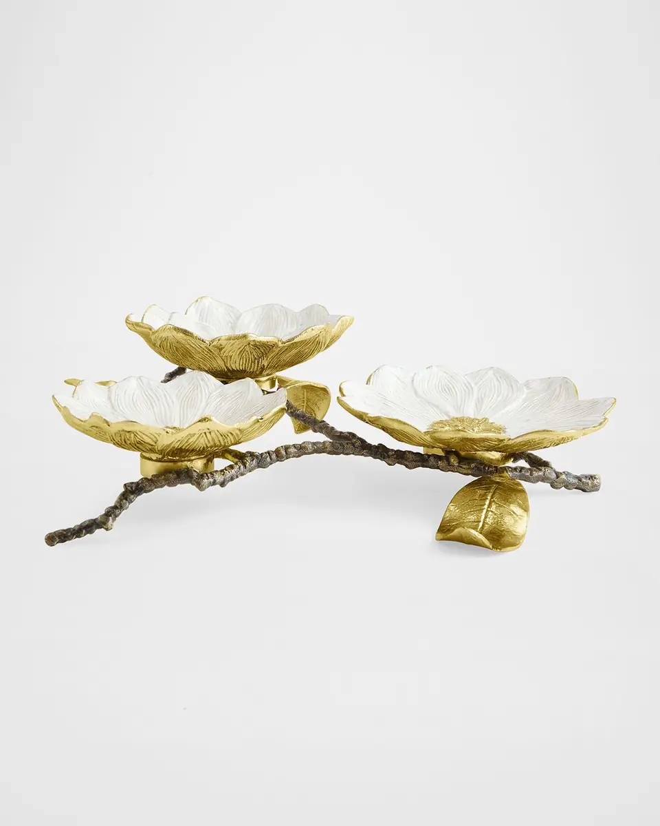 Michael Aram Vintage Bloom Triple Dish | Thumbnail 2 Michael Aram Vintage Bloom Triple Dish | Thumbnail 2