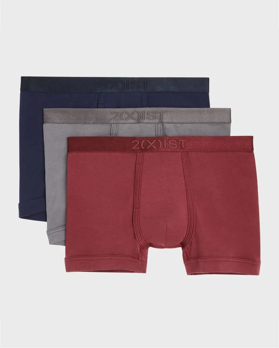 2XIST Men's 3-Pack Pima Cotton Boxer Briefs | Thumbnail 3