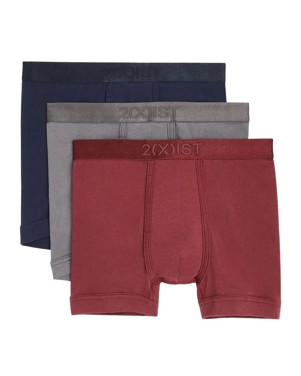 2XIST Men's 3-Pack Pima Cotton Boxer Briefs