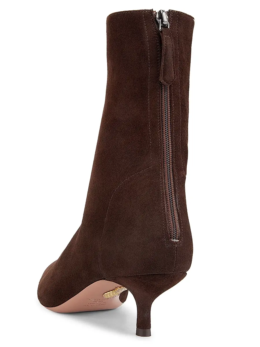 Aquazzura Women's Montmartre 50MM Suede Booties | Thumbnail 3 Aquazzura Women's Montmartre 50MM Suede Booties | Thumbnail 3