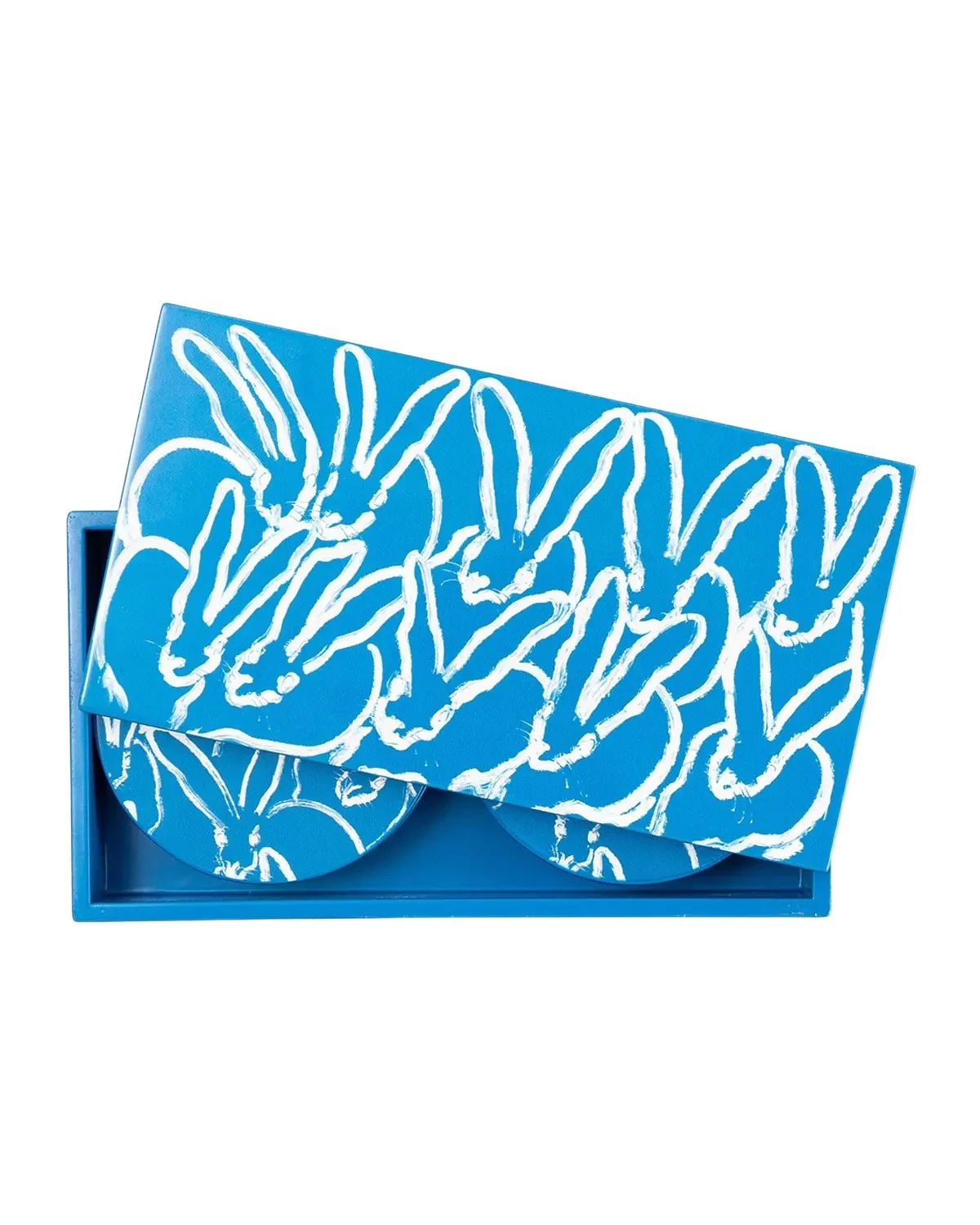 Blue Bunny Lacquer Coaster Box Set - 6 Coasters Blue Bunny Lacquer Coaster Box Set - 6 Coasters