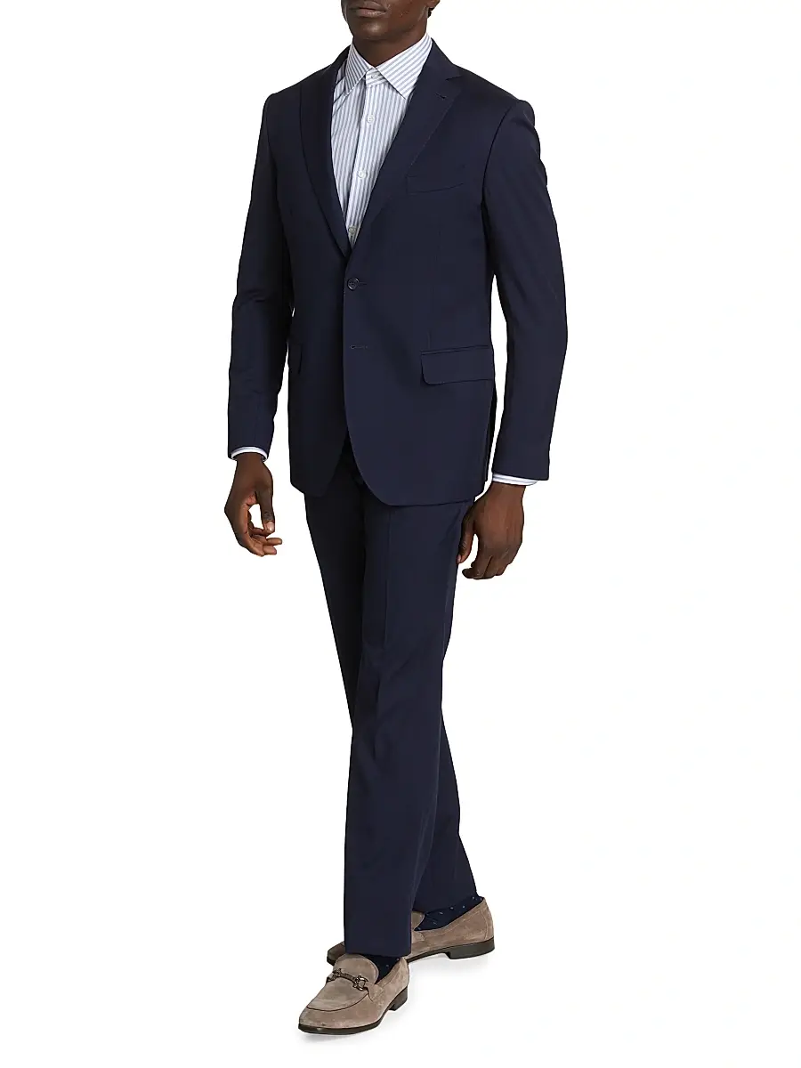 Saks Fifth Avenue Men's COLLECTION Nested Wool Suit | Thumbnail 4 Saks Fifth Avenue Men's COLLECTION Nested Wool Suit | Thumbnail 4