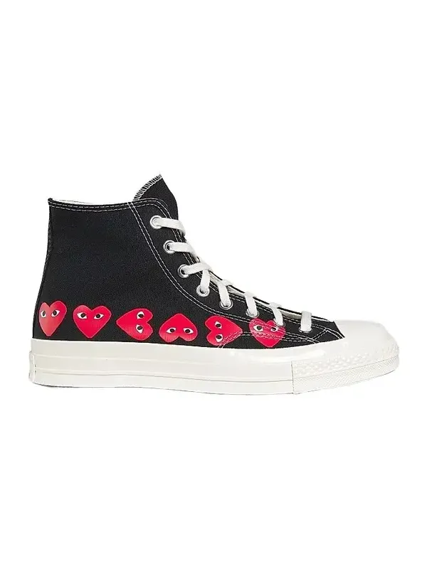Comme des Garçons PLAY Unisex CdG PLAY x Converse Men's Chuck Taylor All Star Multi-Heart High-Top Sneakers