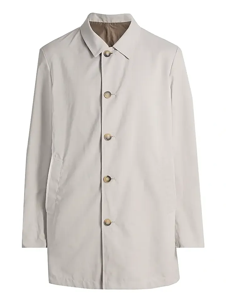 Saks Fifth Avenue Men's Reversible Peach Raincoat