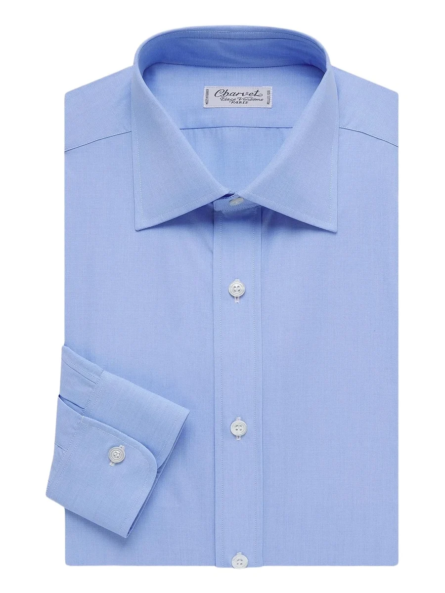 Men's Solid Poplin Dress Shirt Men's Solid Poplin Dress Shirt