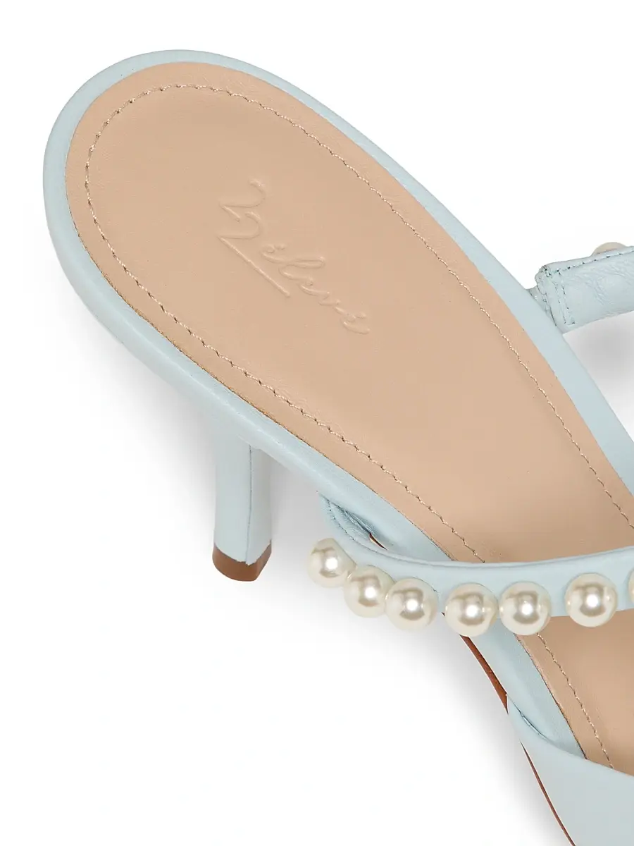22élevé Women's 85MM Embellished Leather Mules | Thumbnail 6 22élevé Women's 85MM Embellished Leather Mules | Thumbnail 6