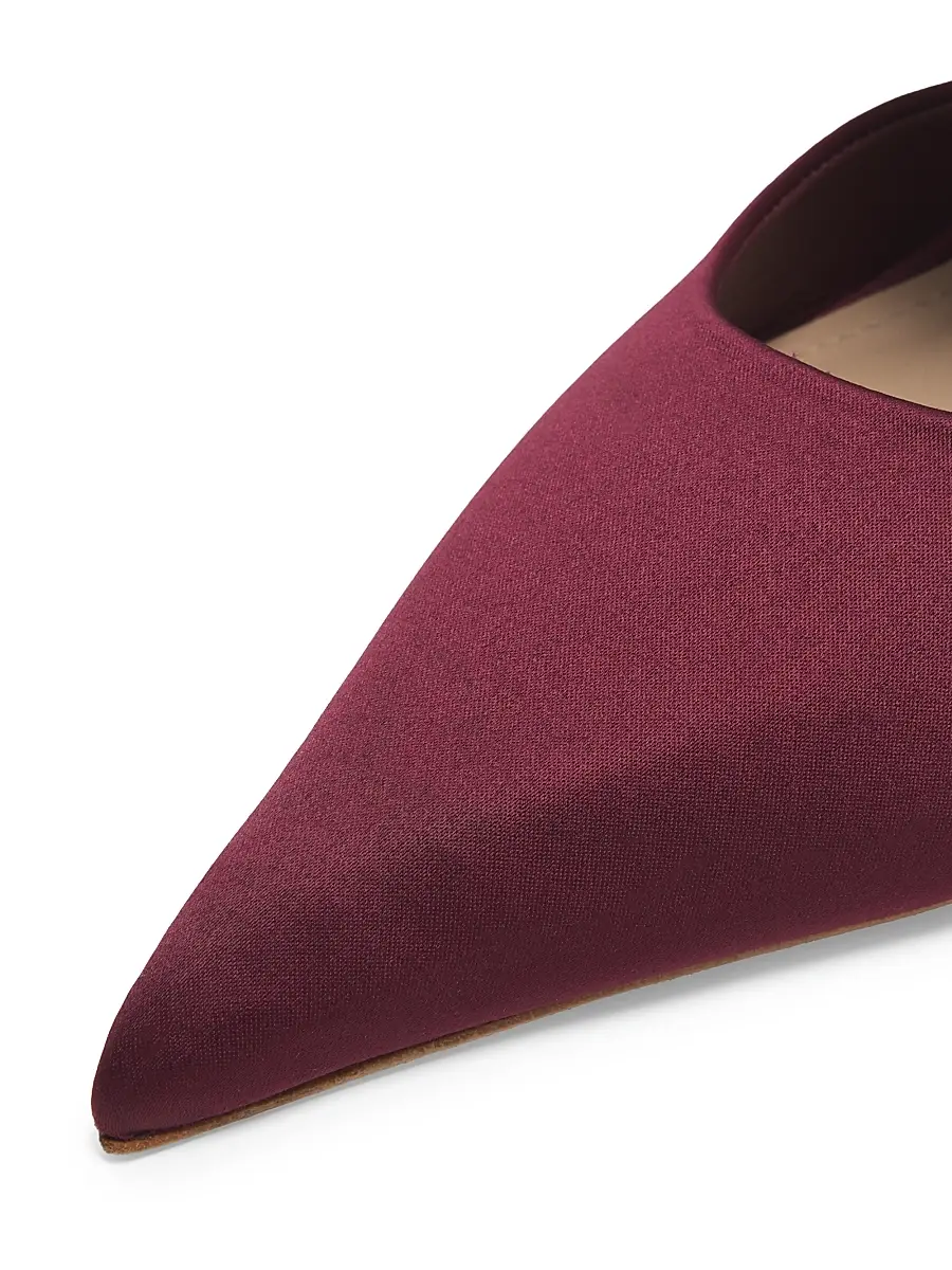 22élevé Women's Bow-Detailed 85MM Satin Mules | Thumbnail 5