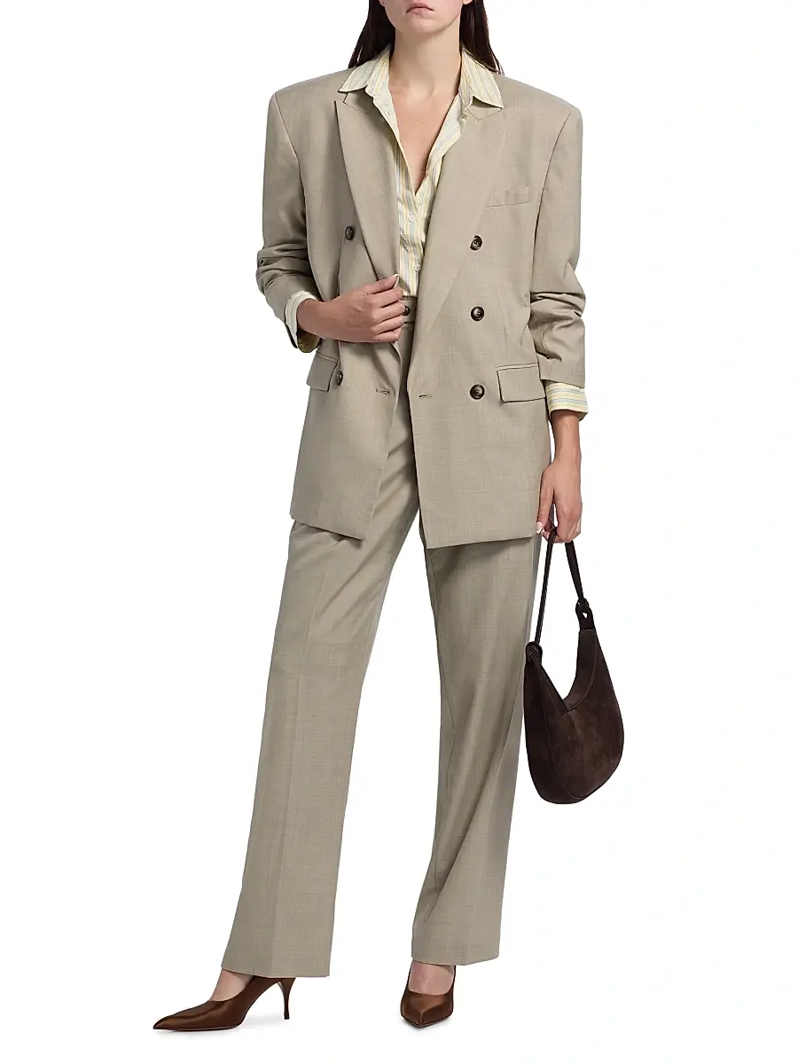 Ronny Kobo Women's 1988 Double-Breasted Wool-Blend Blazer | Thumbnail 2 Ronny Kobo Women's 1988 Double-Breasted Wool-Blend Blazer | Thumbnail 2