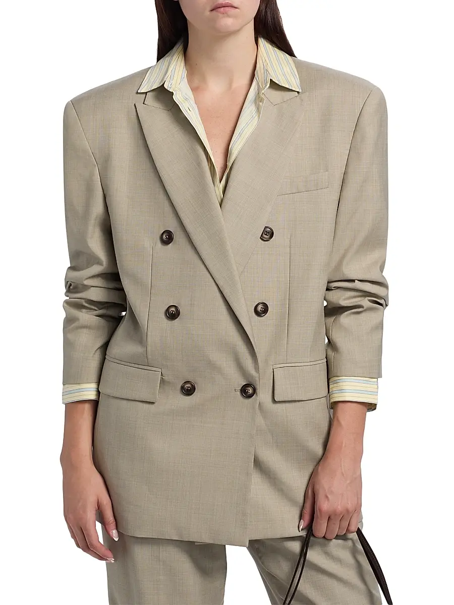 Ronny Kobo Women's 1988 Double-Breasted Wool-Blend Blazer | Thumbnail 3 Ronny Kobo Women's 1988 Double-Breasted Wool-Blend Blazer | Thumbnail 3