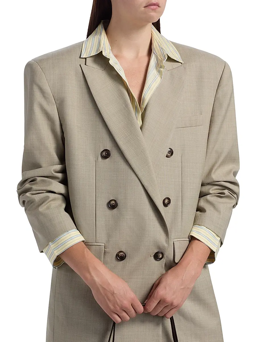 Ronny Kobo Women's 1988 Double-Breasted Wool-Blend Blazer | Thumbnail 6 Ronny Kobo Women's 1988 Double-Breasted Wool-Blend Blazer | Thumbnail 6