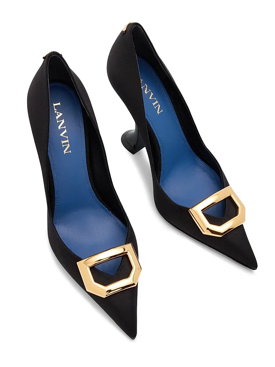 Lanvin Women's 100MM Midnight Step Buckle Pumps | Thumbnail 4 Lanvin Women's 100MM Midnight Step Buckle Pumps | Thumbnail 4