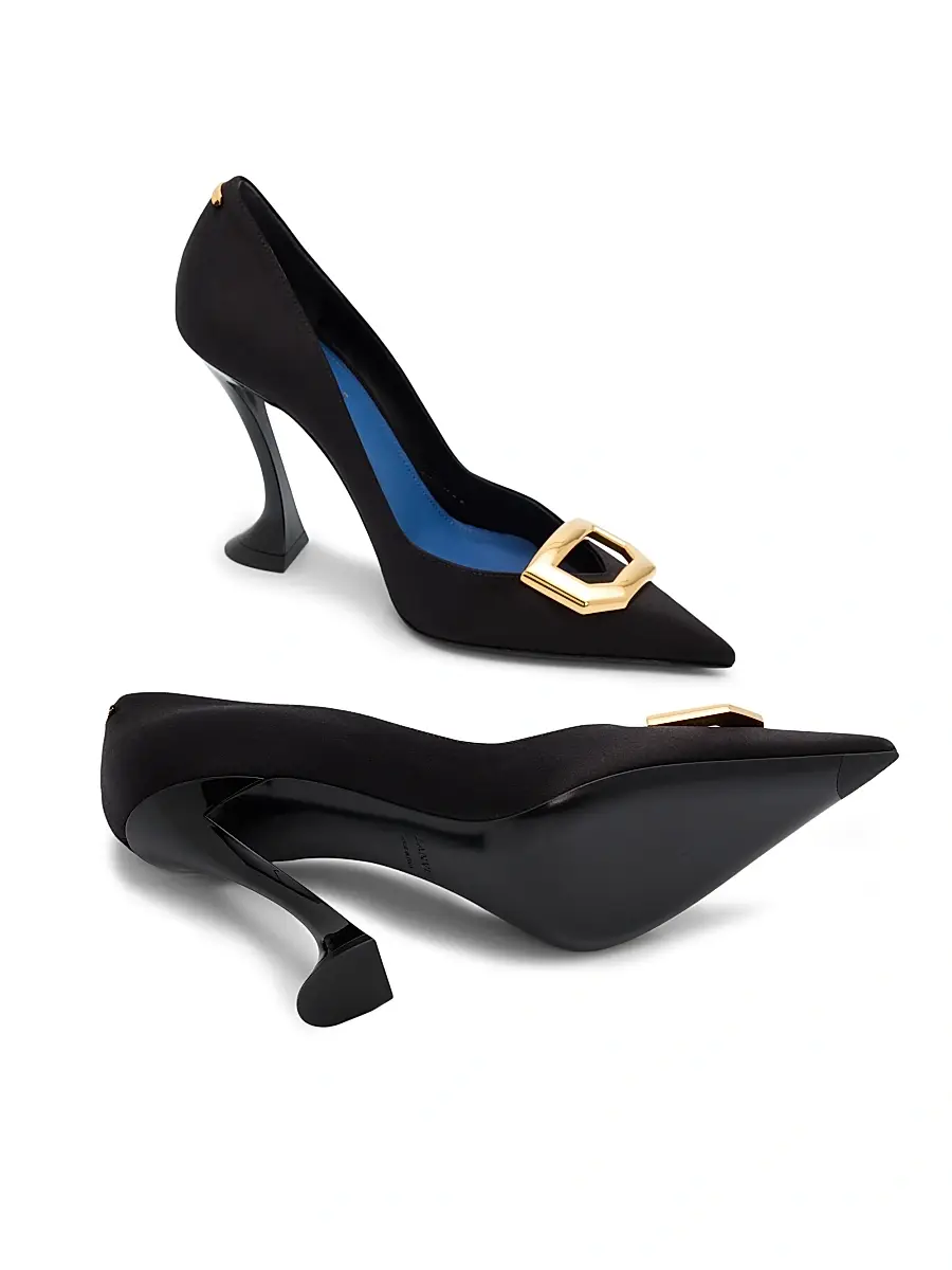 Lanvin Women's 100MM Midnight Step Buckle Pumps | Thumbnail 6 Lanvin Women's 100MM Midnight Step Buckle Pumps | Thumbnail 6