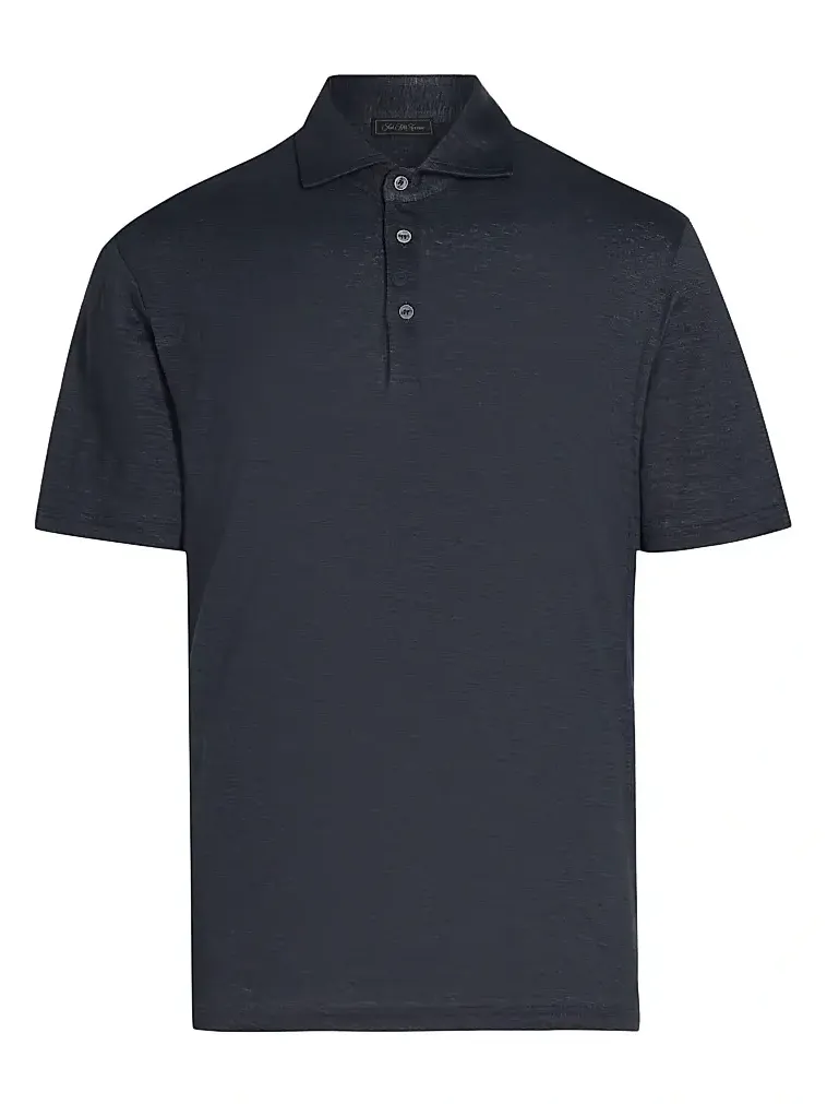 Men's COLLECTION Linen Polo Shirt