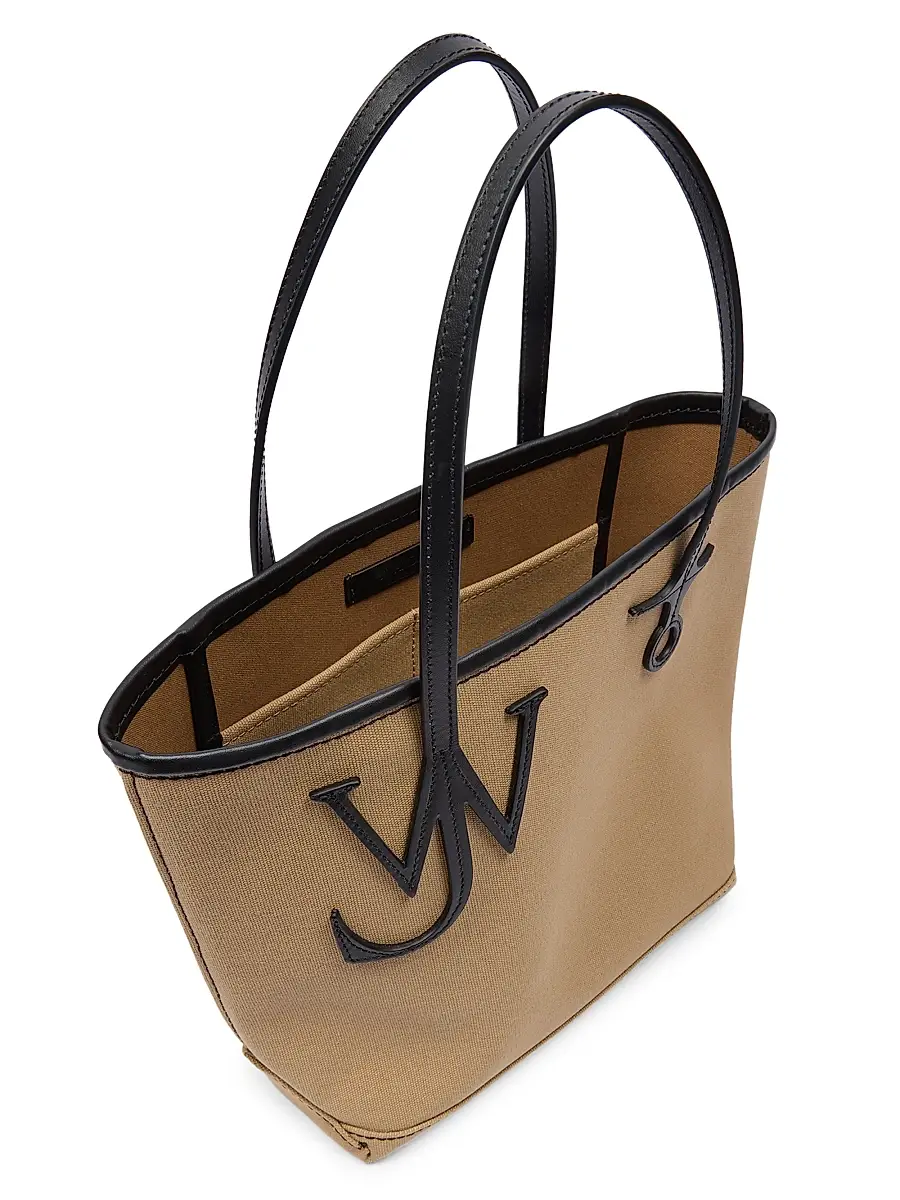 JW Anderson Women's Small Anchor Logo Cotton Tote Bag | Thumbnail 3 JW Anderson Women's Small Anchor Logo Cotton Tote Bag | Thumbnail 3