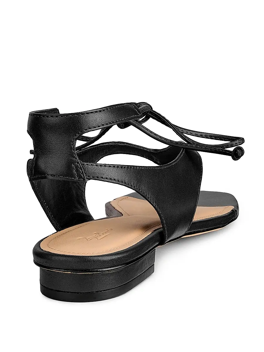 22élevé Women's Leather Ankle-Wrap Sandals | Thumbnail 3