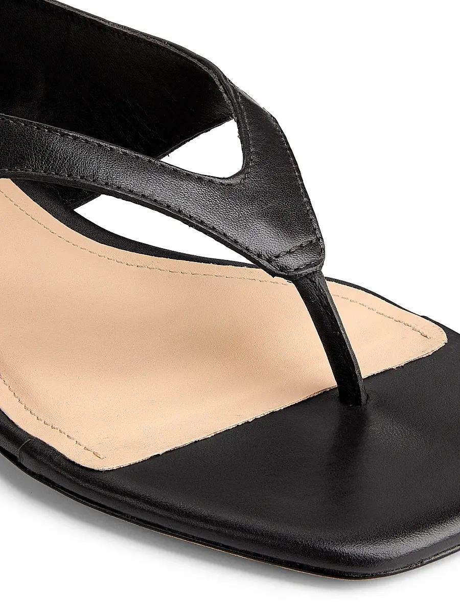 22élevé Women's Leather Ankle-Wrap Sandals | Thumbnail 6