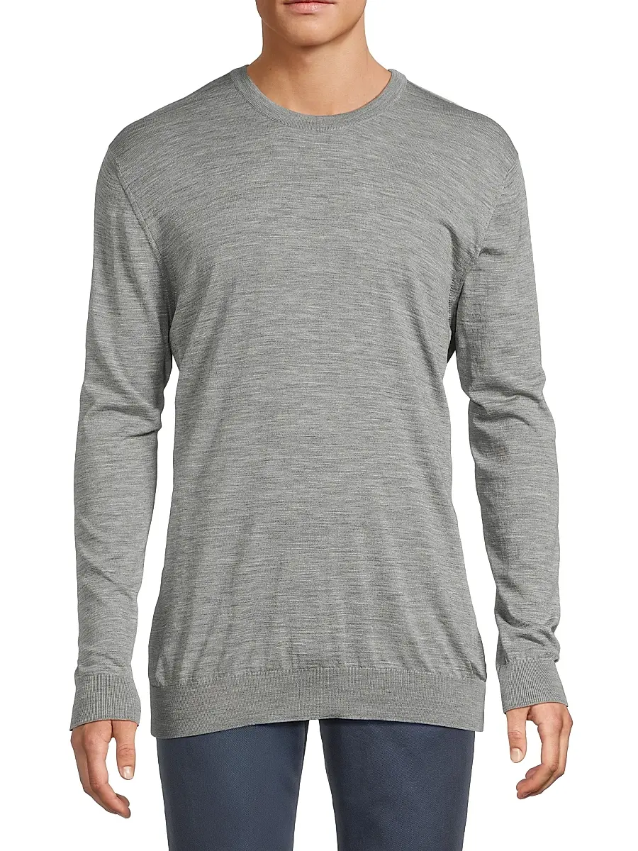 Sartorio Napoli Men's Wool Crewneck Sweater | Thumbnail 3 Sartorio Napoli Men's Wool Crewneck Sweater | Thumbnail 3