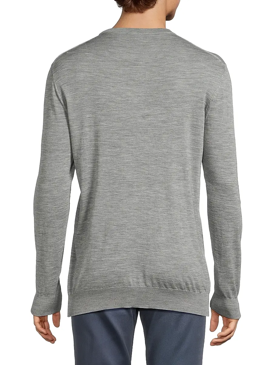 Sartorio Napoli Men's Wool Crewneck Sweater | Thumbnail 5 Sartorio Napoli Men's Wool Crewneck Sweater | Thumbnail 5