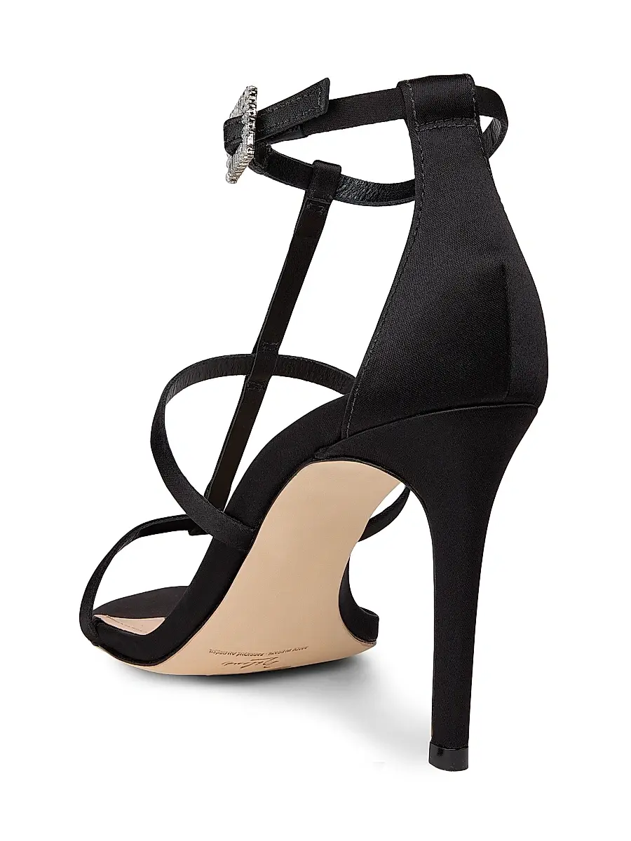 22élevé Women's 90MM Crystal-Embellished Satin Stiletto Sandals | Thumbnail 3