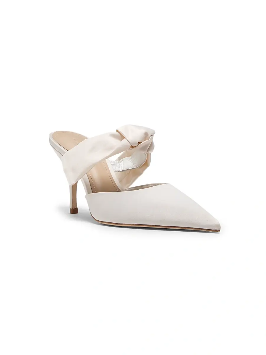 22élevé Women's Bow-Detailed 85MM Satin Mules | Thumbnail 2 22élevé Women's Bow-Detailed 85MM Satin Mules | Thumbnail 2