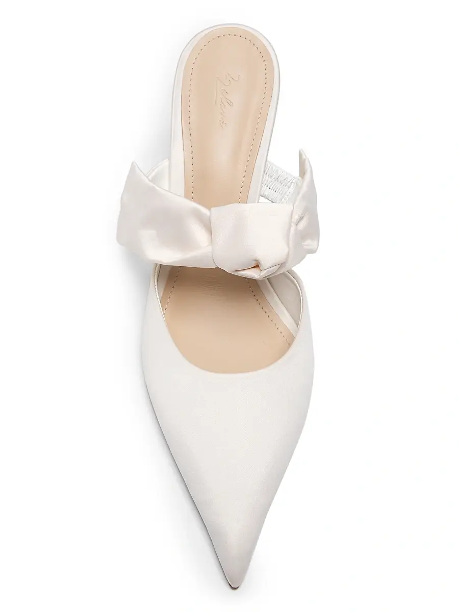 22élevé Women's Bow-Detailed 85MM Satin Mules | Thumbnail 4 22élevé Women's Bow-Detailed 85MM Satin Mules | Thumbnail 4