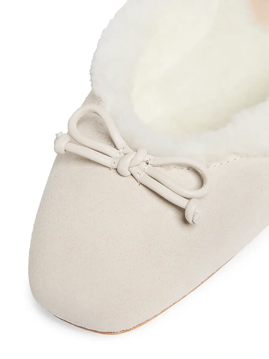 22élevé Women's Shearling-Lined Suede Mules | Thumbnail 5