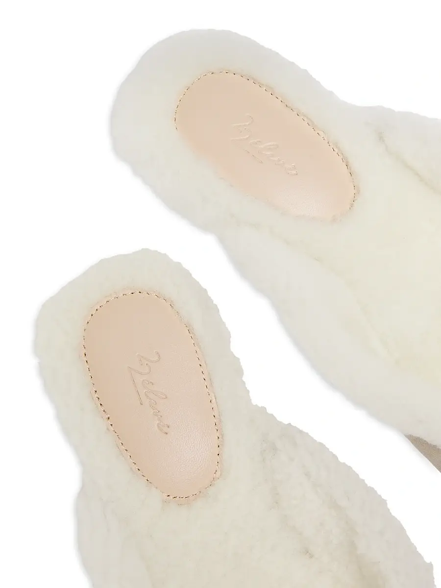 22élevé Women's Shearling-Lined Suede Mules | Thumbnail 6