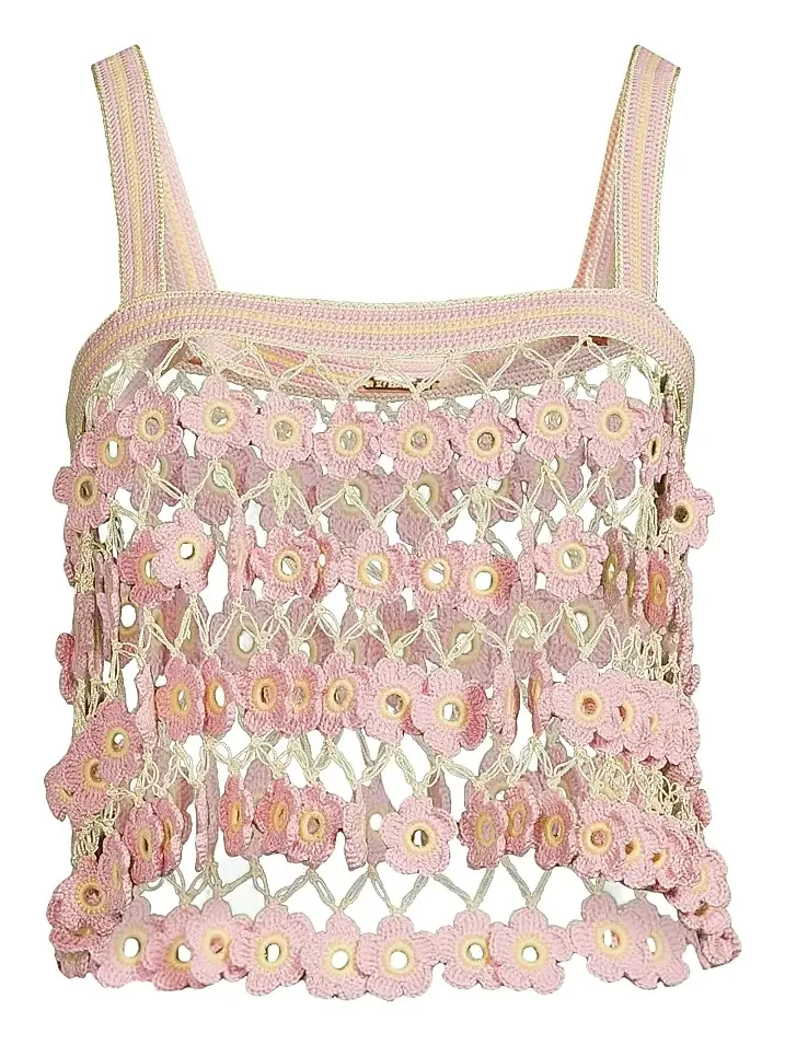 Women's Fleur Crochet-Knit Tankini Top Women's Fleur Crochet-Knit Tankini Top