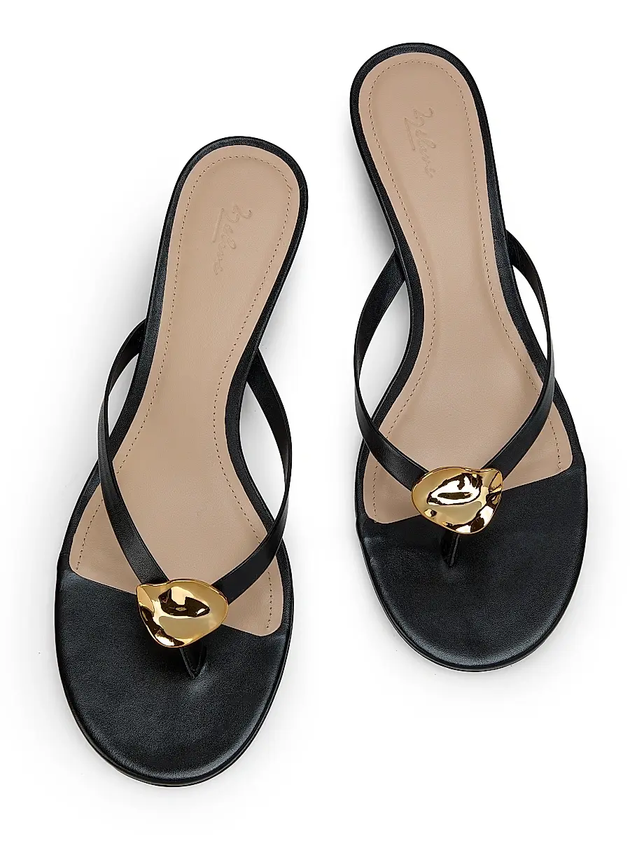 22élevé Women's 40MM Leather Kitten-Heel Sandals | Thumbnail 4