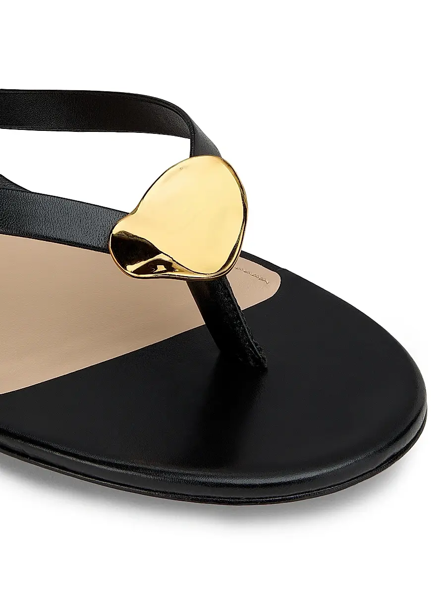 22élevé Women's 40MM Leather Kitten-Heel Sandals | Thumbnail 5