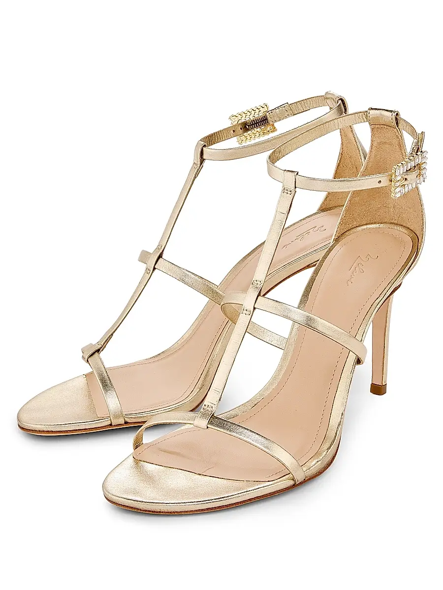 22élevé Women's 90MM Crystal-Embellished Satin Stiletto Sandals | Thumbnail 2