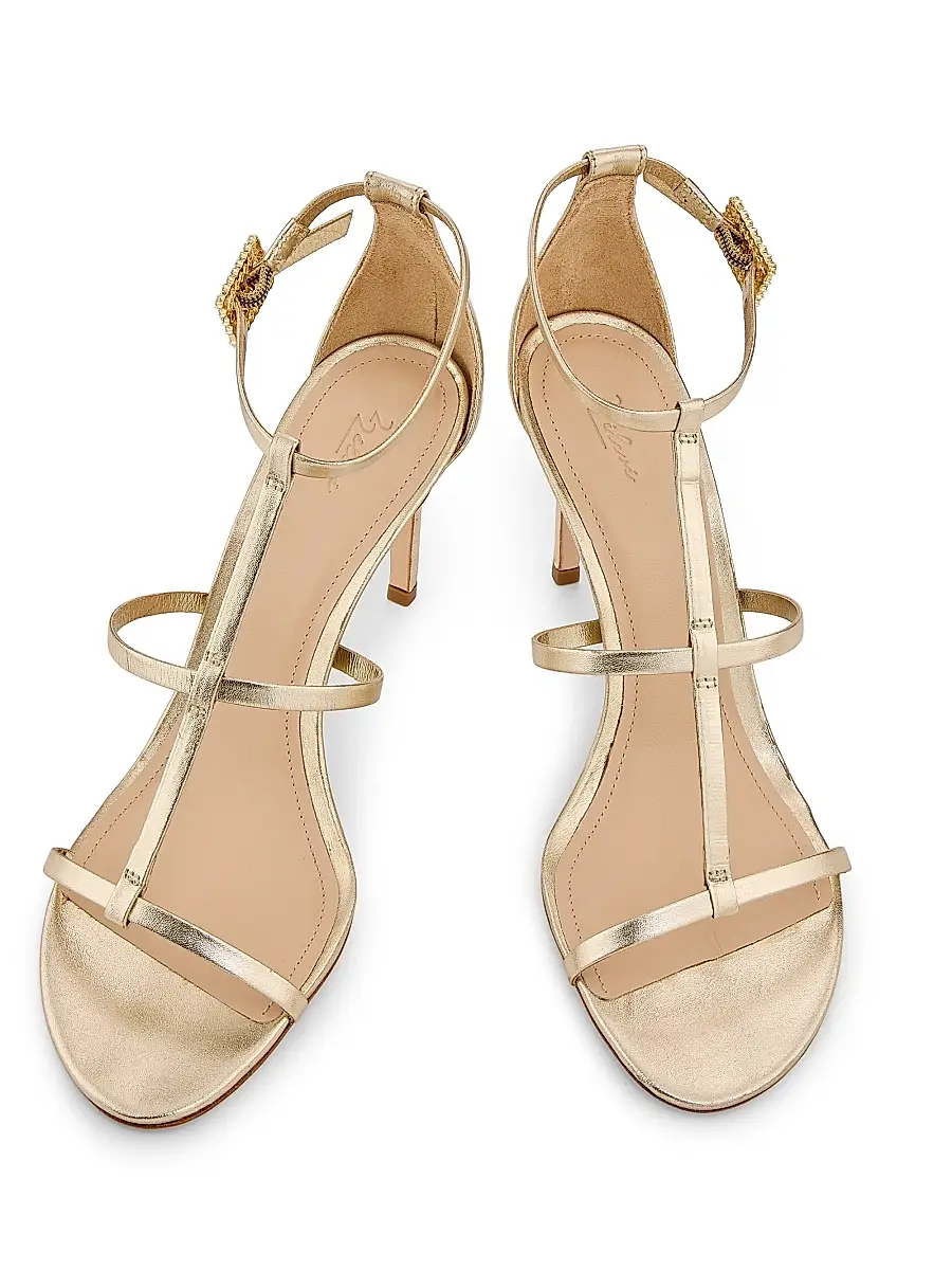 22élevé Women's 90MM Crystal-Embellished Satin Stiletto Sandals | Thumbnail 4
