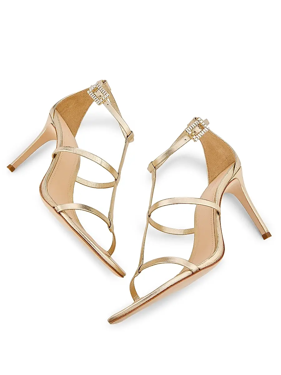 22élevé Women's 90MM Crystal-Embellished Satin Stiletto Sandals | Thumbnail 6