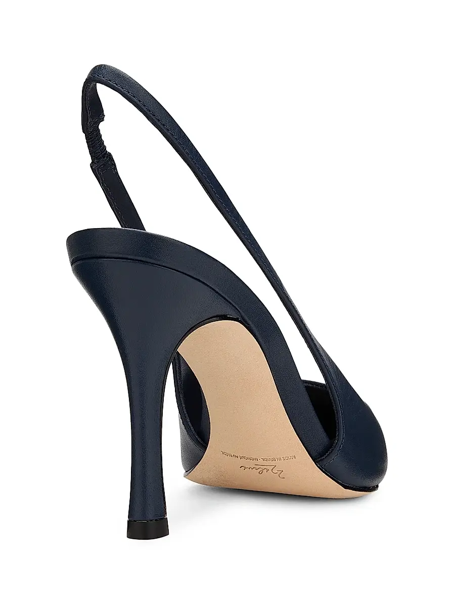 22élevé Women's 90MM Leather Slingback Pumps | Thumbnail 3