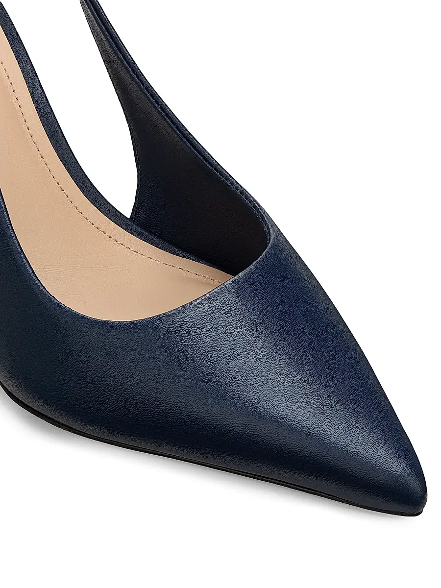 22élevé Women's 90MM Leather Slingback Pumps | Thumbnail 5