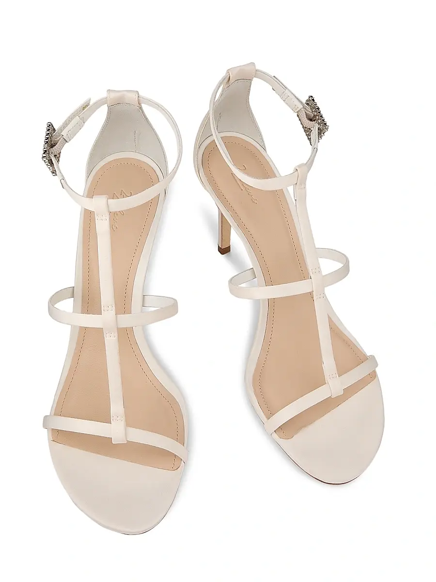 22élevé Women's 90MM Crystal-Embellished Satin Stiletto Sandals | Thumbnail 4