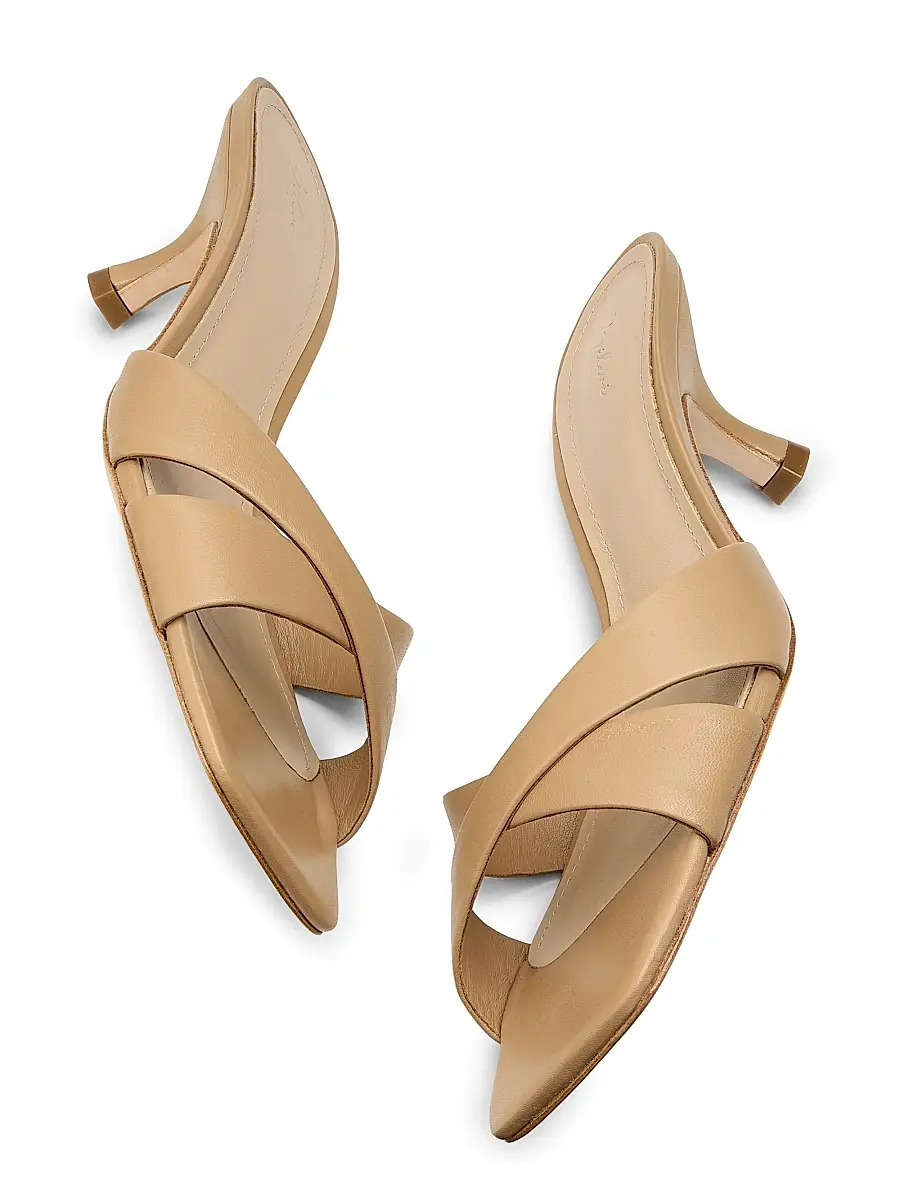 22élevé Women's 55MM Leather Sandals | Thumbnail 6