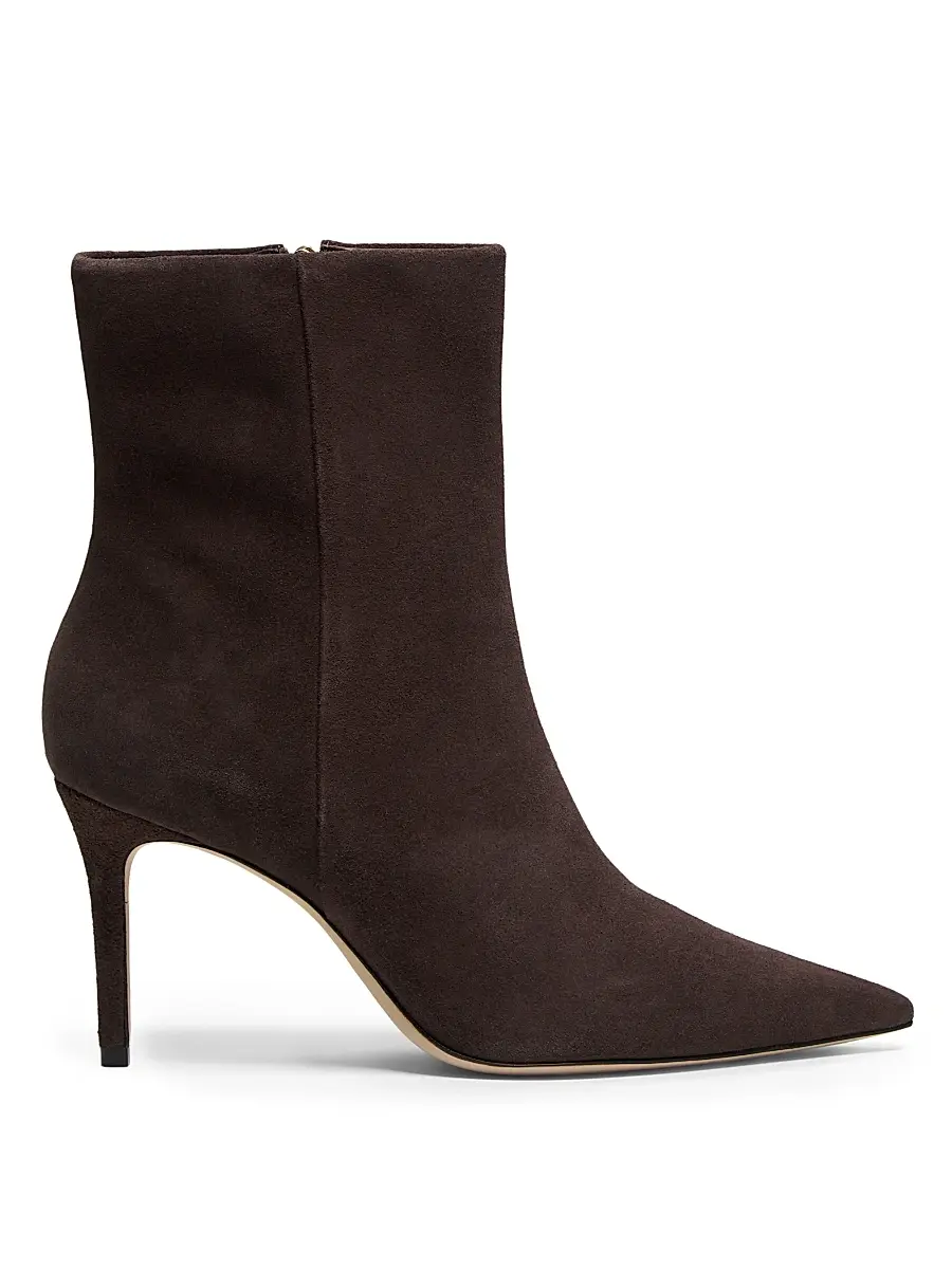 22élevé Women's 85MM Suede Stiletto Booties | Image 1 22élevé Women's 85MM Suede Stiletto Booties | Image 1