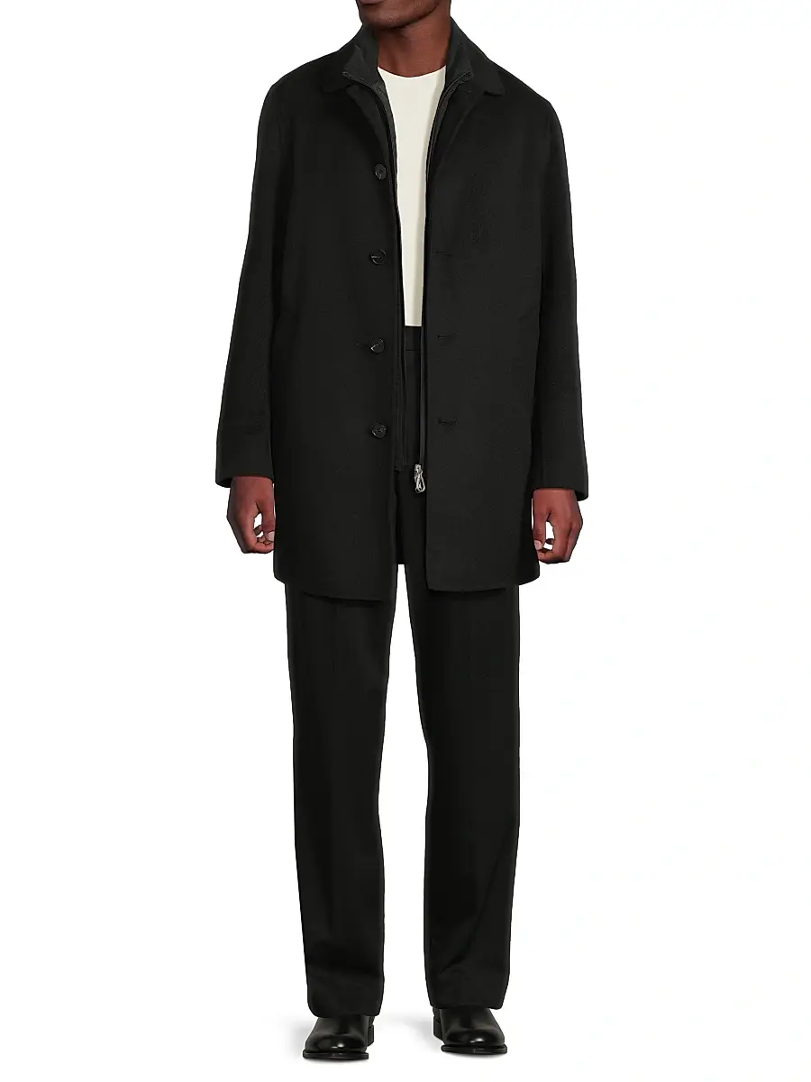 Paltò Men Alfredo Wool Layered Car Coat | Thumbnail 2