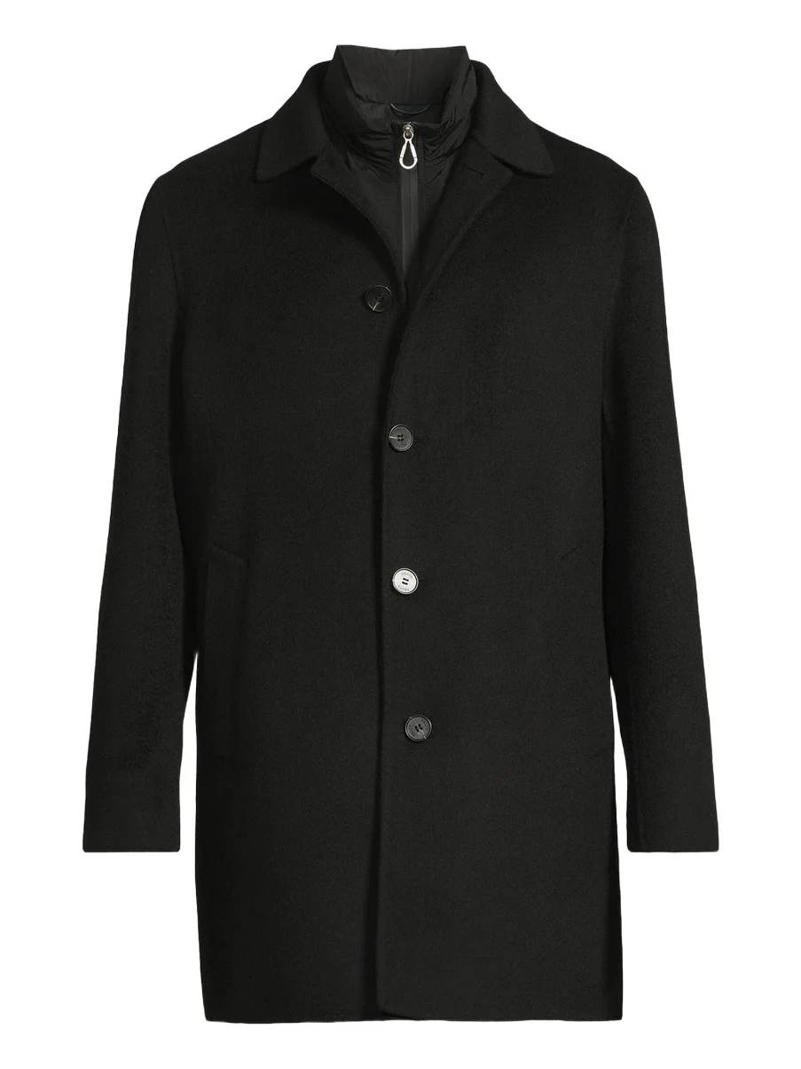 Men Alfredo Wool Layered Car Coat