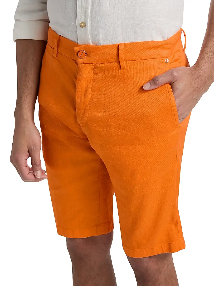 Kiton Men's Corabba Straight-Leg Shorts | Thumbnail 6