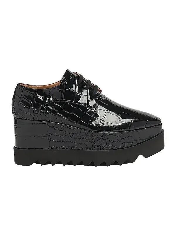 Women's Elyse 80MM Croc-Embossed Patent Platform Derbys Women's Elyse 80MM Croc-Embossed Patent Platform Derbys
